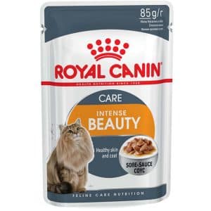 Royal Canin Intense Beauty Katzenfutter Nass in Soße für schönes Fell 85 g