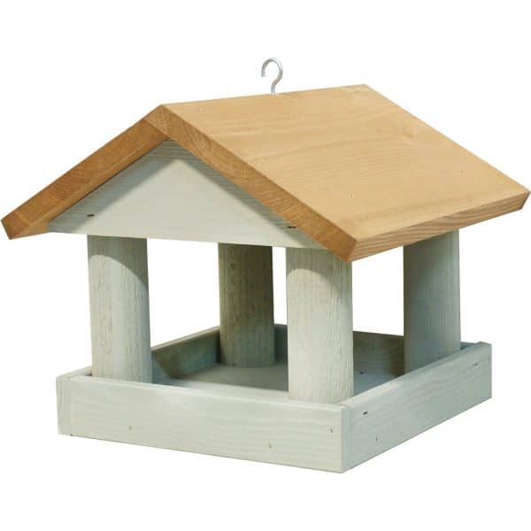 Vogelhaus aus Pinie Grau 26 cm x 23 cm