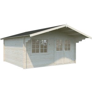 Palmako Britta Holz-Gartenhaus/Gerätehaus Transparent Satteldach 488 cm x 426 cm