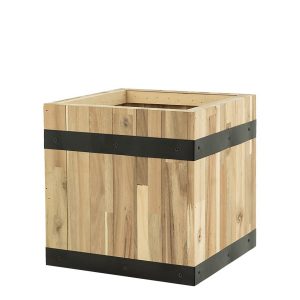 Pflanzwerk® Pflanzkübel Cube - Akazien Holz - 45 cm x 43 cm x 43 cm