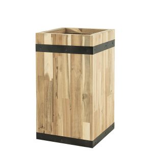 Pflanzwerk® Pflanzkübel Tower - Akazien Holz - 65 cm x 43 cm x 43 cm