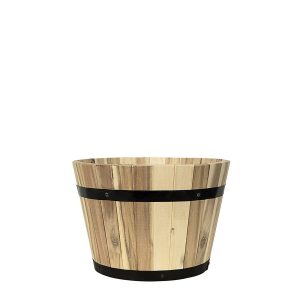 Pflanzwerk® Pflanzkübel Cup - Akazien Holz - Ø 46 cm x Höhe 32 cm