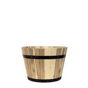 Pflanzwerk® Pflanzkübel Cup - Akazien Holz - Ø 55 cm x Höhe 38 cm