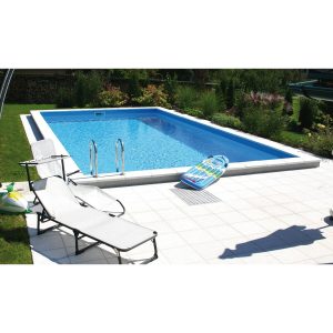 Summer Fun Styropor-Pool Set LUGANO Einbaub.700 x 350 x 150cm inkl. Stahlleiter