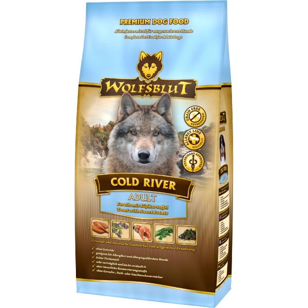 Wolfsblut Hunde-Trockenfutter Cold River Adult Forelle mit Süßkartoffel 2 kg