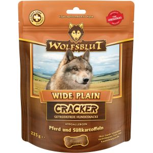 Wolfsblut Hunde-Belohnungssnacks Wide Plain Cracker Pferd und Süßkartoffeln 225