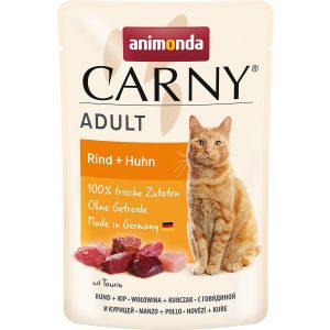 Carny Katzen-Nassfutter Adult Rind und Huhn 85 g