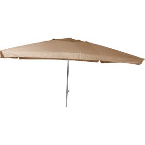 Merxx Marktschirm 400 cm x 300 cm Beige mit Kurbelmechanik