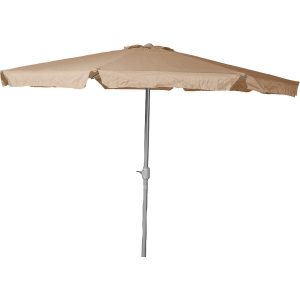 Merxx Marktschirm Ø 400 cm Beige mit Kurbelmechanik