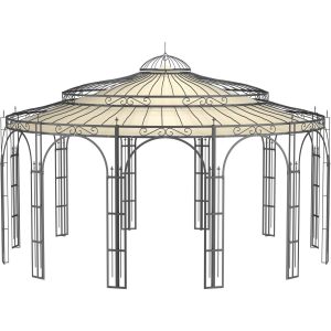 Eleo Sonnensegel Toskana Ø 550 cm für Pavillon Toskana Ecru