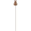 Gartenstecker Frosch Rostfarben 115 cm
