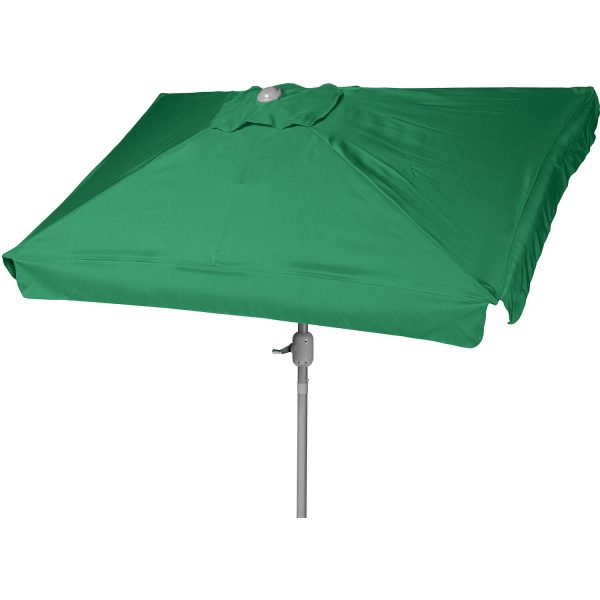 Merxx Marktschirm 300 cm x 300 cm Grün mit Kurbelmechanik
