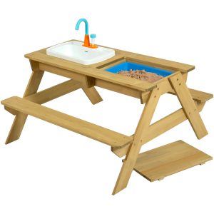TP Toys Picknick-Tisch mit Waschbecken Holz Natur HxBxT: 71 x 94  x 89 cm FSC®