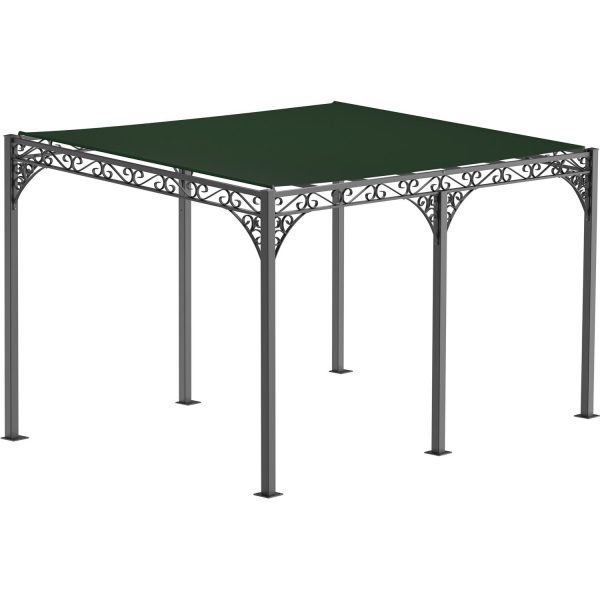 Eleo Sonnensegel 400 cm x 300 cm für Pergola Sardegna/Sicilia Dunkelgrün