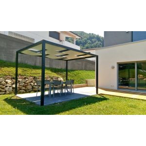 Ximax Aluminium Pergola Verona 300 cm x 400 cm Dunkelgrau