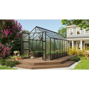 Vitavia Gewächshaus Olymp 11500 HKP 6 mm - Schwarz Vorzugsset