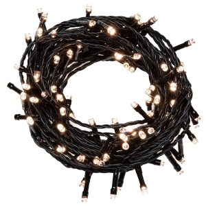 Konstsmide Micro LED Lichterkette 400 Warm-Weiße Dioden 24V Außen Trafo