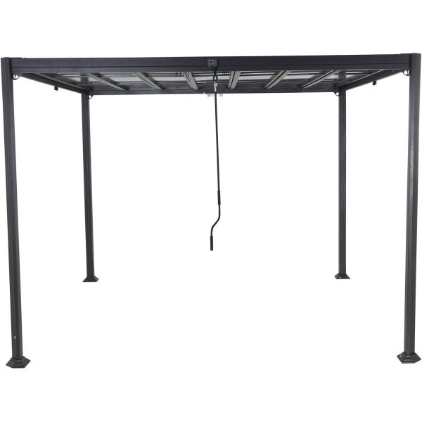 Siena Garden Pavillon Florenz Anthrazit 300 cm x 300 cm