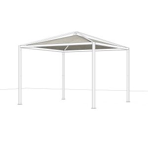 Siena Garden Dachbezug Schattenmanufaktur Comuna Silber 300 cm x 300 cm