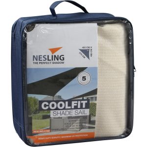 Nesling Sonnensegel Coolfit Weiß 400 cm x 400 cm x 570 cm