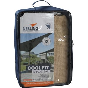 Nesling Sonnensegel Coolfit Natur 500 cm x 500 cm x 710 cm