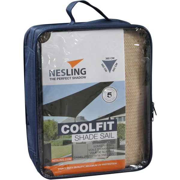 Nesling Sonnensegel Coolfit Natur 360 cm x 360 cm x 360 cm