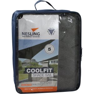 Nesling Sonnensegel Coolfit Grau 500 cm x 500 cm x 500 cm