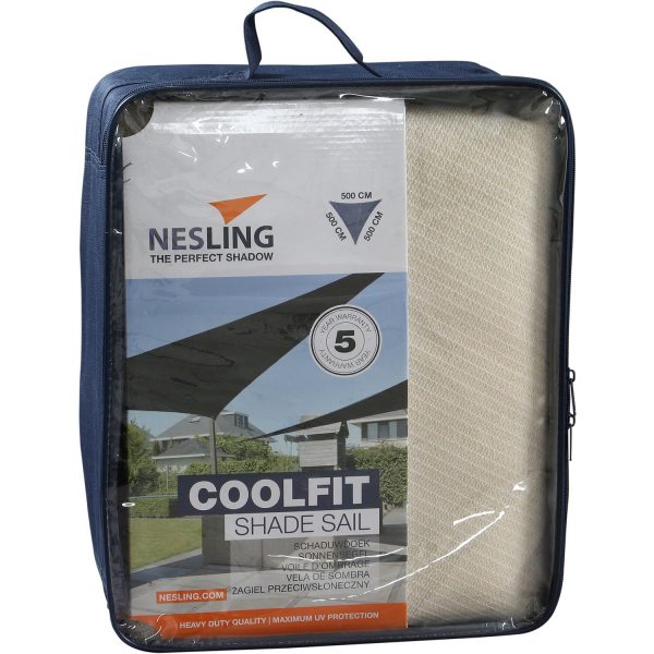 Nesling Sonnensegel Coolfit Weiß 500 cm x 500 cm x 500 cm