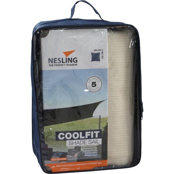 Nesling Sonnensegel Coolfit Weiß 360 cm x 360 cm