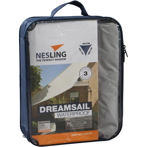 Nesling Sonnensegel Dreamsail Grau 400 cm x 400 cm x 400 cm