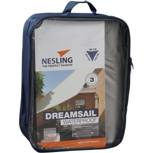 Nesling Sonnensegel Dreamsail Grau 500 cm x 500 cm x 500 cm