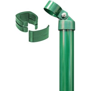 Eck-Set für Zaun Fix-Clip Pro Grün 153 cm Hoch zum Einbetonieren
