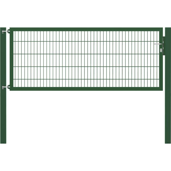 Einzeltor Flexo Plus 250 cm x 100 cm Pfosten 100 cm x 100 cm Grün