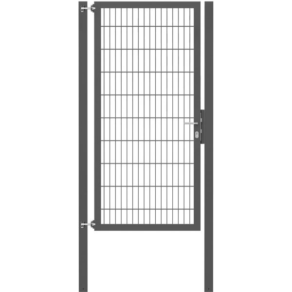 Einzeltor Flexo Plus 100 cm x 200 cm Pfosten 80 cm x 80 cm Anthrazit