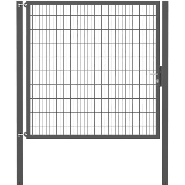 Einzeltor Flexo Plus 200 cm x 200 cm Pfosten 100 cm x 100 cm Anthrazit