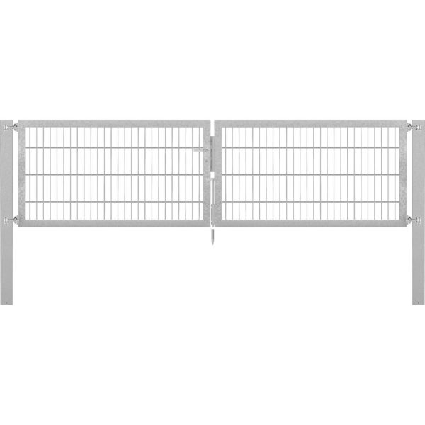Doppeltor Flexo Plus 300 cm x 80 cm Pfosten 100 cm x 100 cm Feuerverzinkt