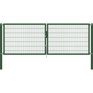Doppeltor Flexo Plus 400 cm x 140 cm Pfosten 100 cm x 100 cm Grün