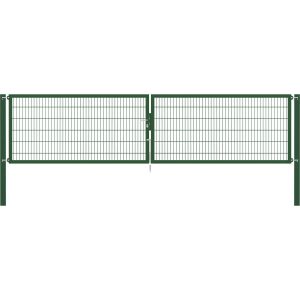 Doppeltor Flexo Plus 500 cm x 120 cm Pfosten 100 cm x 100 cm Grün