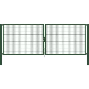 Doppeltor Flexo Plus 500 cm x 180 cm Pfosten 100 cm x 100 cm Grün