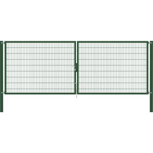 Doppeltor Flexo Plus 500 cm x 180 cm Pfosten 100 cm x 100 cm Grün