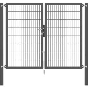 Doppeltor Flexo Plus 200 cm x 160 cm Pfosten 80 cm x 80 cm Anthrazit