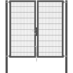Doppeltor Flexo Plus 200 cm x 200 cm Pfosten 80 cm x 80 cm Anthrazit