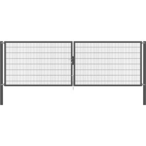 Doppeltor Flexo Plus 500 cm x 160 cm Pfosten 100 cm x 100 cm Anthrazit
