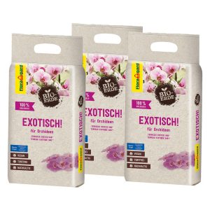 Floragard Bio-Orchideenerde Exotisch 3 x 3 l