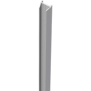 ZacAlu Wandanschlussleiste für Zaunfüllung Silbergrau 190 cm