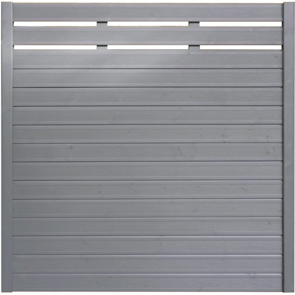 Sichtschutzzaun-Element Typ 139 180 cm x 180 cm Basaltgrau