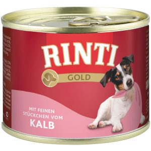 Rinti Hunde-Nassfutter Gold Kalbstücke 185 g