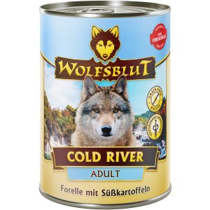 Wolfsblut Hunde-Nassfutter Cold River Adult Forelle mit Süßkartoffeln 395 g