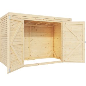 Bertilo Gartenschrank Box Bike 103 cm x 207 cm Natur FSC®