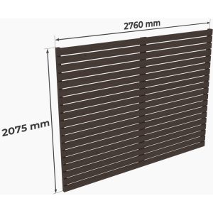 Holzbrüder Carport-Rückwand Ralf Fichte 207